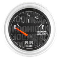 Thumbnail for Autometer Hoonigan 52mm 24 Ohm Empty 33 Ohm Full Electronic Fuel Level Gauge