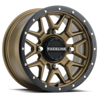 Thumbnail for Raceline A94BZ Krank 14x7in / 4x110 BP / 10mm Offset / 83.8mm Bore - Bronze & Black Lip Wheel