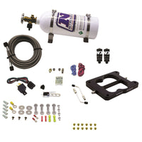Thumbnail for Nitrous Express Q-Jet/Holley Spread Bore Hitman Nitrous Kit (100-150-200HP) w/5lb Bottle