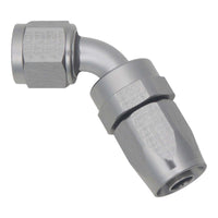 Thumbnail for DeatschWerks 8 AN Female Flare Swivel 60-degree Hose End CPE - Anodized DW Titanium