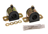 Thumbnail for Energy Suspension 03-06 Toyota Corolla/Matrix Black 24mm Front Sway Bar Bushing Set (Greaseable Fram