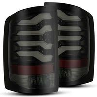 Thumbnail for AlphaRex 14-18 GMC Sierra 1500 PRO-Series LED Tail Lights Jet Black