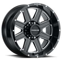 Thumbnail for Raceline 940M Hostage 20x10in / 8x170 BP / -19mm Offset / 125.2mm Bore - Black & Milled Wheel