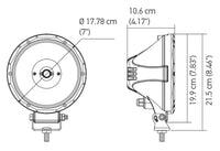 Thumbnail for Hella Value Fit 7in Light - 30W Round Spot Beam - LED