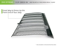 Thumbnail for DV8 Offroad 2007-2018 Jeep JK Black Mesh Grille