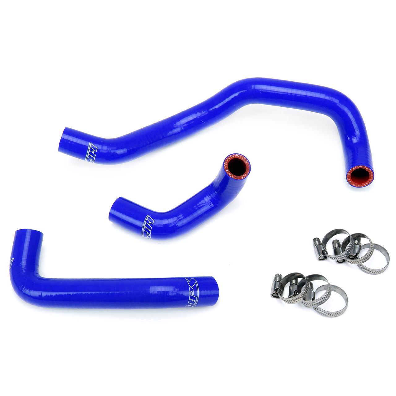 HPS Blue Reinforced Silicone Heater Hose Kit for Nissan 95-98 240SX S14 KA24DE