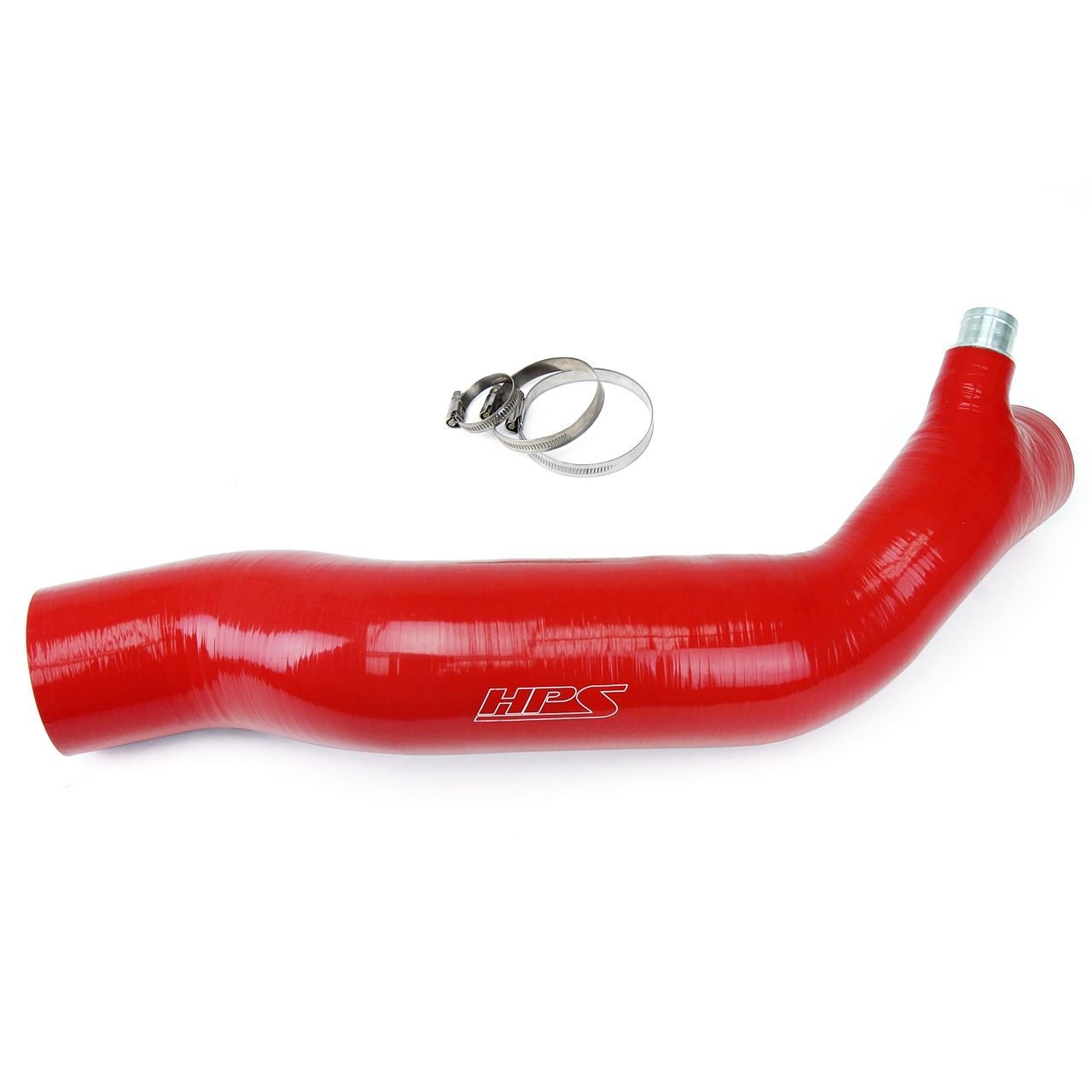 HPS Red Reinforced Silicone Post MAF Air Intake Hose Kit for Lexus 16-17 RC200t 2.0L Turbo