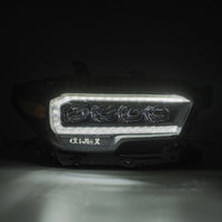 Thumbnail for AlphaRex 16-20 Toyota Tacoma NOVA LED Projector Headlights Plank Style Chrome w/Activation Light