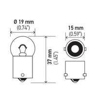 Thumbnail for Hella Bulb 5007 12V 5W Ba15S B6 Sb