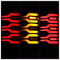 Thumbnail for AlphaRex 14-18 Chevy Silverado 1500 Luxx-Series LED Tail Lights Alpha-Black w/Activ Light/Seq Signal