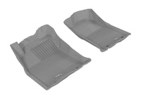 Thumbnail for 3D MAXpider 2012-2015 Toyota Tacoma Double Cab Kagu 1st Row Floormat - Gray