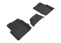 Thumbnail for 3D MAXpider 2015-2019 Fiat 500X Kagu 2nd Row Floormats - Black