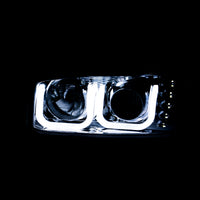Thumbnail for ANZO 1999-2006 Gmc Sierra 1500 Projector Headlights w/ U-Bar Black