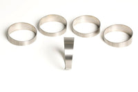 Thumbnail for Ticon Industries 2.5in 45 Degree 1.26D/3.15in CLR TR 1.2mm/.047in Wall Titanium Pie Cuts - 5pk