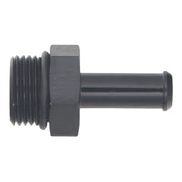 Thumbnail for DeatschWerks 8AN ORB Male to 3/8in Male Barb Fitting (Incl O-Ring) - Anodized Matte Black