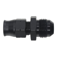 Thumbnail for DeatschWerks 8AN Male Flare to 3/8in Hardline Compression Adapter - Anodized Matte Black