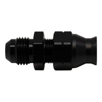 Thumbnail for DeatschWerks 6AN Male Flare to 5/16in Hardline Compression Adapter - Anodized Matte Black