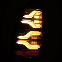 Thumbnail for AlphaRex 05-15 Toyota Tacoma LUXX LED Taillights Alpha Blk w/Activ Light/Seq Signal