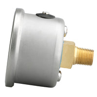 Thumbnail for Autometer AutoGage 1.5in Liquid Filled Mechanical 0-100 PSI Fuel Pressure Gauge - Silver