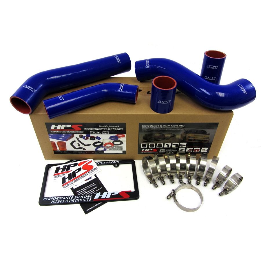 HPS Blue Reinforced Silicone Intercooler Hose Kit for Mitsubishi Lancer EVO 10 X US-Spec