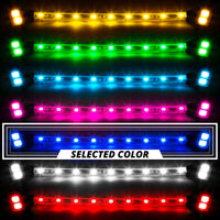 Thumbnail for XK Glow Single Color XKGLOW LED Accent Light Motorcycle Kit Blue - 8xPod + 2x8InStrips