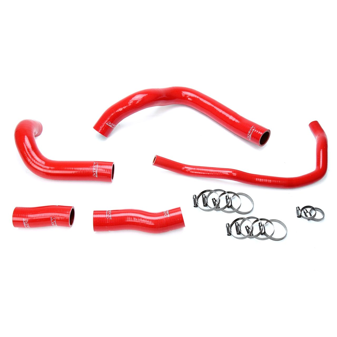 HPS Red Reinforced Silicone Radiator Hose Kit Coolant for Lexus 16-17 GS200t 2.0L Turbo