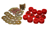 Thumbnail for Energy Suspension 93-98 Toyota T100 Red Body Cab Mount Set
