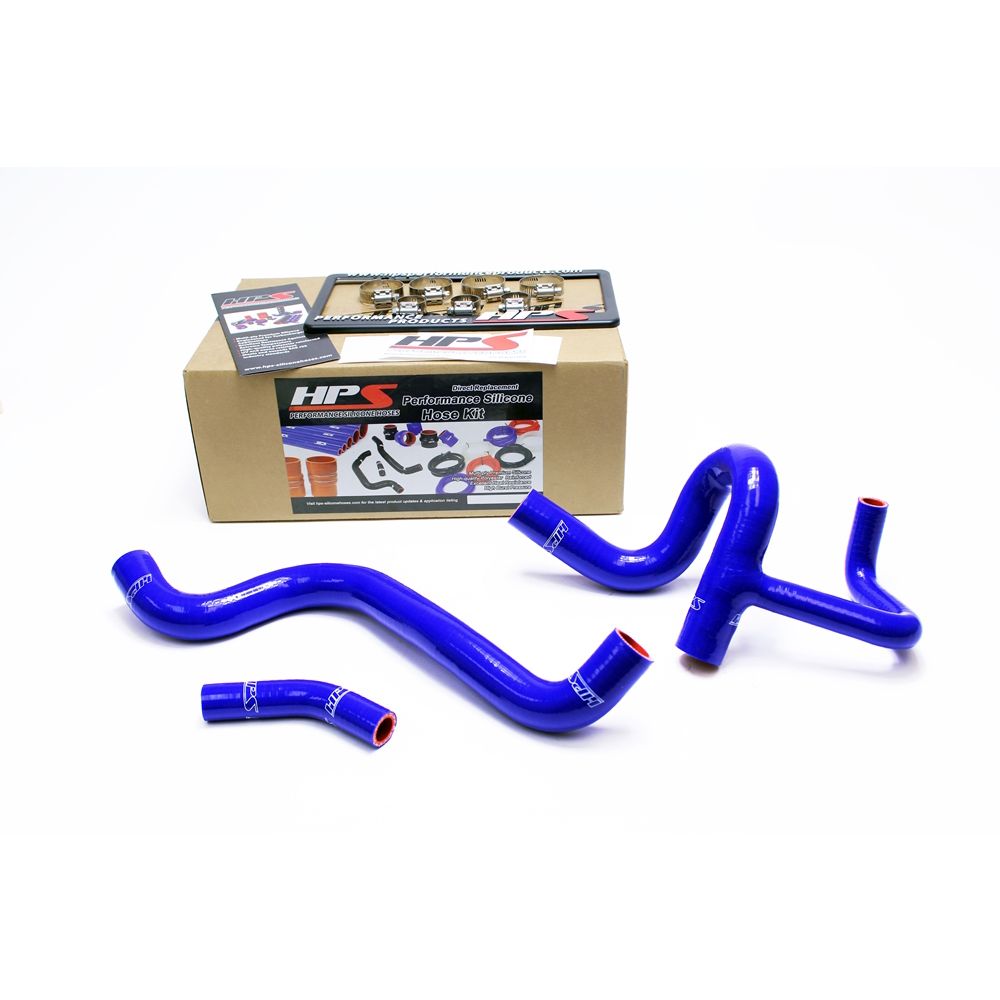 HPS Reinforced Blue Silicone Radiator Hose Kit Coolant for Dodge 12-16 Dart 1.4T Turbo