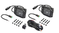 Thumbnail for Hella Universal Black Magic 3.2in L.E.D. Cube Kit - Flood Beam (Flush Mount)