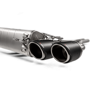 Thumbnail for Akrapovic 2018+ Alfa Romeo Giulia Quadrifoglio Slip-On Line (Titanium) w/Titanium/Carbon Fiber Tips