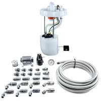 Thumbnail for DeatschWerks 12-15 Honda Civic Si/13-15 Acura ILX DW400 Pump Module & Return Kit w/CPE Fuel Lines
