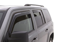 Thumbnail for AVS 07-18 Jeep Patriot Ventvisor In-Channel Front & Rear Window Deflectors 4pc - Smoke
