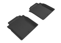 Thumbnail for 3D MAXpider 2017-2019 Genesis G90 Kagu 2nd Row Floormats - Black