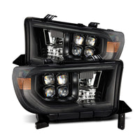 Thumbnail for AlphaRex 07-13 Toyota Tundra NOVA LED Proj Headlights Alpha-Black w/Activ Light/Seq Signal/DRL