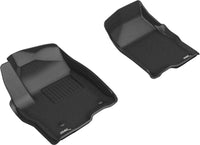 Thumbnail for 3D MAXpider 2019-2020 GMC/Chevrolet Sierra 1500/Silverado 1500 Kagu 1st Row Floormat - Black