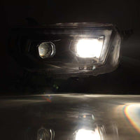 Thumbnail for AlphaRex 10-13 Toyota 4Runner PRO-Series Projector Headlights Plank Style Black w/Seq Signal/DRL