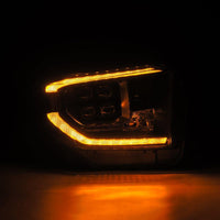 Thumbnail for AlphaRex 14-21 Toyota Tundra NOVA-Series LED Proj Headlights Blk w/Actv Light & Seq. Sig + DRL