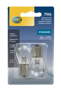 Thumbnail for Hella Bulb 7506 12V 21W Ba15S S8 (2)