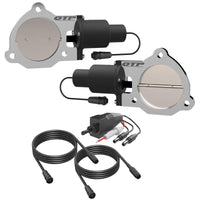 Thumbnail for QTP 3.5in Bolt-On QTEC Dual Electric Cutout Valves - Pair