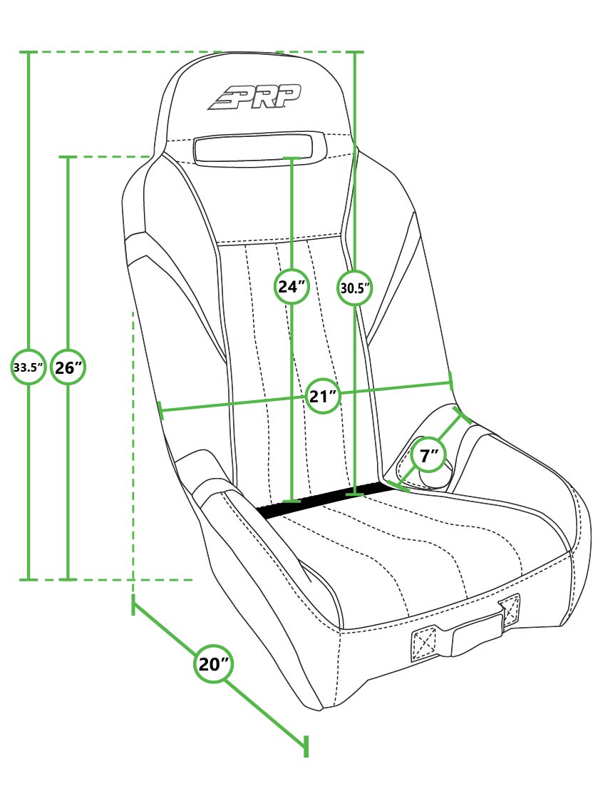 PRP Honda Talon 1000X-4 GT/S.E. Rear Suspension Seat
