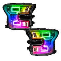 Thumbnail for Oracle Ford F-150 15-17 Projector Headlight Halo Kit - ColorSHIFT SEE WARRANTY