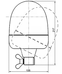 Thumbnail for Hella Rota Compact 12V Amber Lens Beacon w/ Flexible Pole Mount
