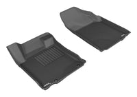 Thumbnail for 3D MAXpider 2013-2015 Nissan Altima Sedan Kagu 1st Row Floormat - Black