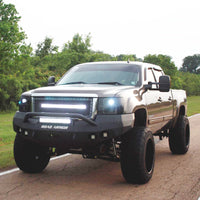 Thumbnail for Road Armor 08-13 GMC 1500 Stealth Front Winch Bumper w/Pre-Runner Guard - Tex Blk