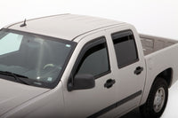 Thumbnail for AVS 04-12 Chevy Colorado Crew Cab Ventvisor In-Channel Front & Rear Window Deflectors 4pc - Smoke