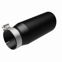 Thumbnail for MagnaFlow Tip Stainless Black Coated Single Double Round Single Outlet 5in Dia 4in Inlet 13in L