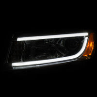 Thumbnail for ANZO 2014-2015 Jeep Grand Cherokee Projector Headlights w/ Plank Style Design Chrome