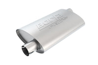 Thumbnail for Borla Universal Pro-XS Muffler Oval 2.5in Inlet/Outlet Offset/Offset Notched Muffler