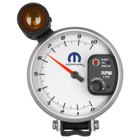 Thumbnail for AutoMeter Gauge Tachometer 5in. 10K RPM Pedestal W/ Ext. Shift-Lite White Mopar