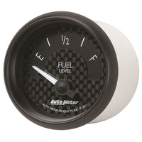 Thumbnail for Autometer GT Series 52mm Short Sweep Electronic 240-33 ohms Fuel Level (For use w/ 3262)